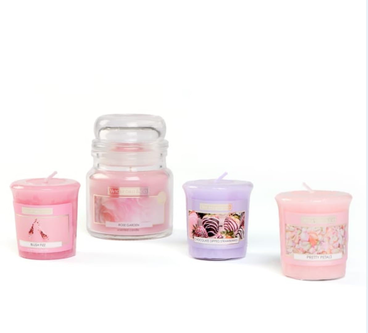 Wickford & Co 4 Piece Candle Gift Set, Perfect Xmas Christmas for Mum, Sister, Aunt, Secret Santa