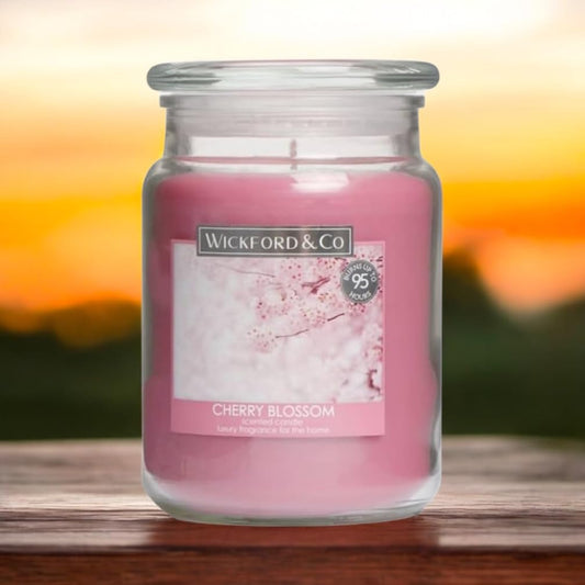 Wickford & Co Scented Candle 18oz - Cherry Blossom Christmas, Birthday, House Warming, Wedding Auntie, Mum, Sister, Cousin, Nan, Niece, Girlfriend, Wife