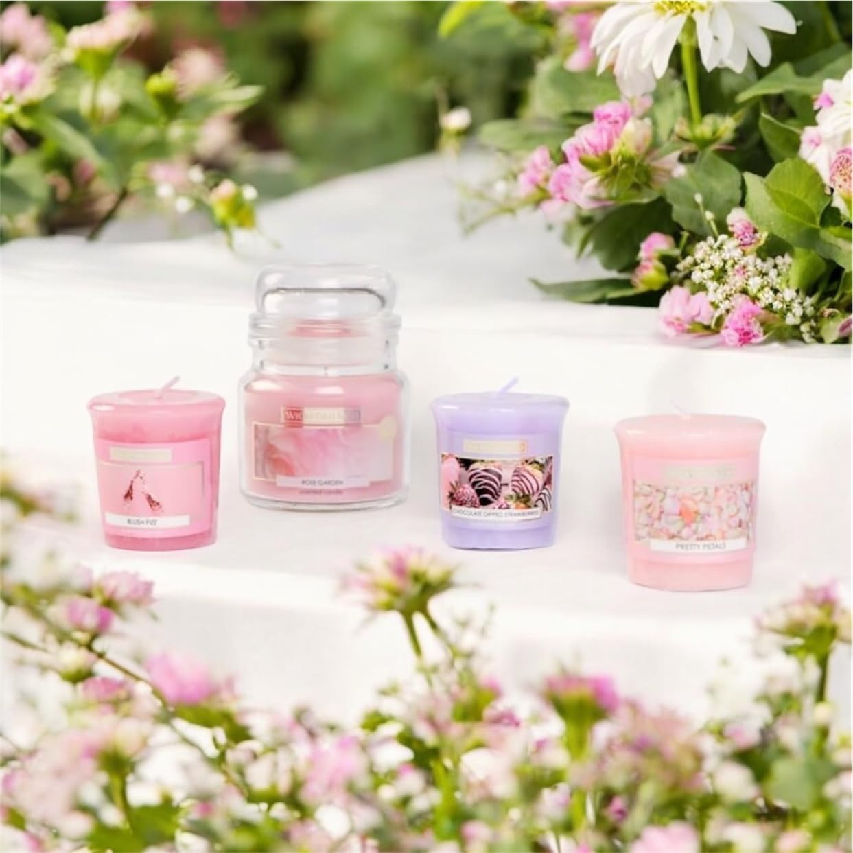 Wickford & Co 4 Piece Candle Gift Set, Perfect Xmas Christmas for Mum, Sister, Aunt, Secret Santa
